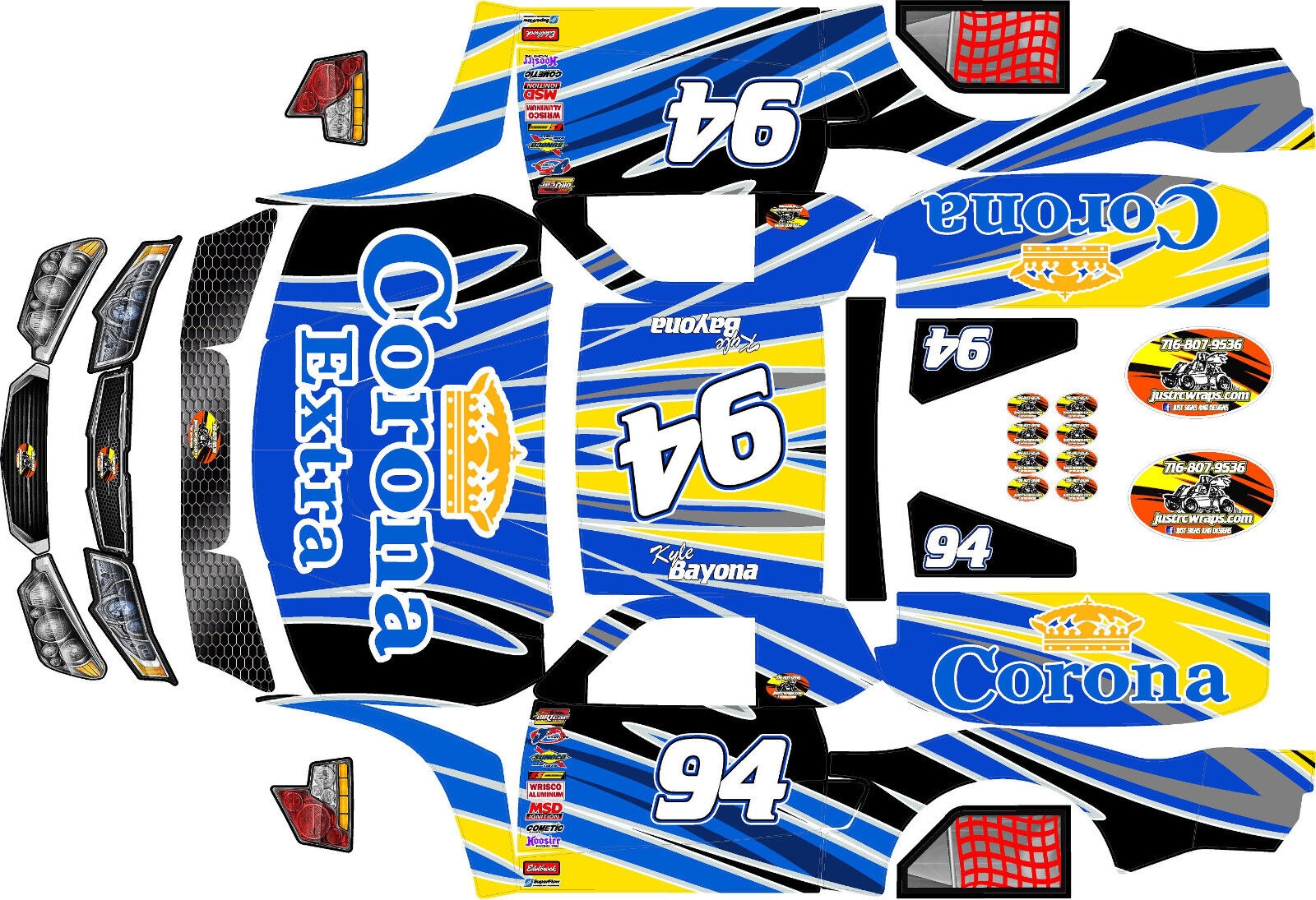 Losi 5Ive T Stencil Free Printable