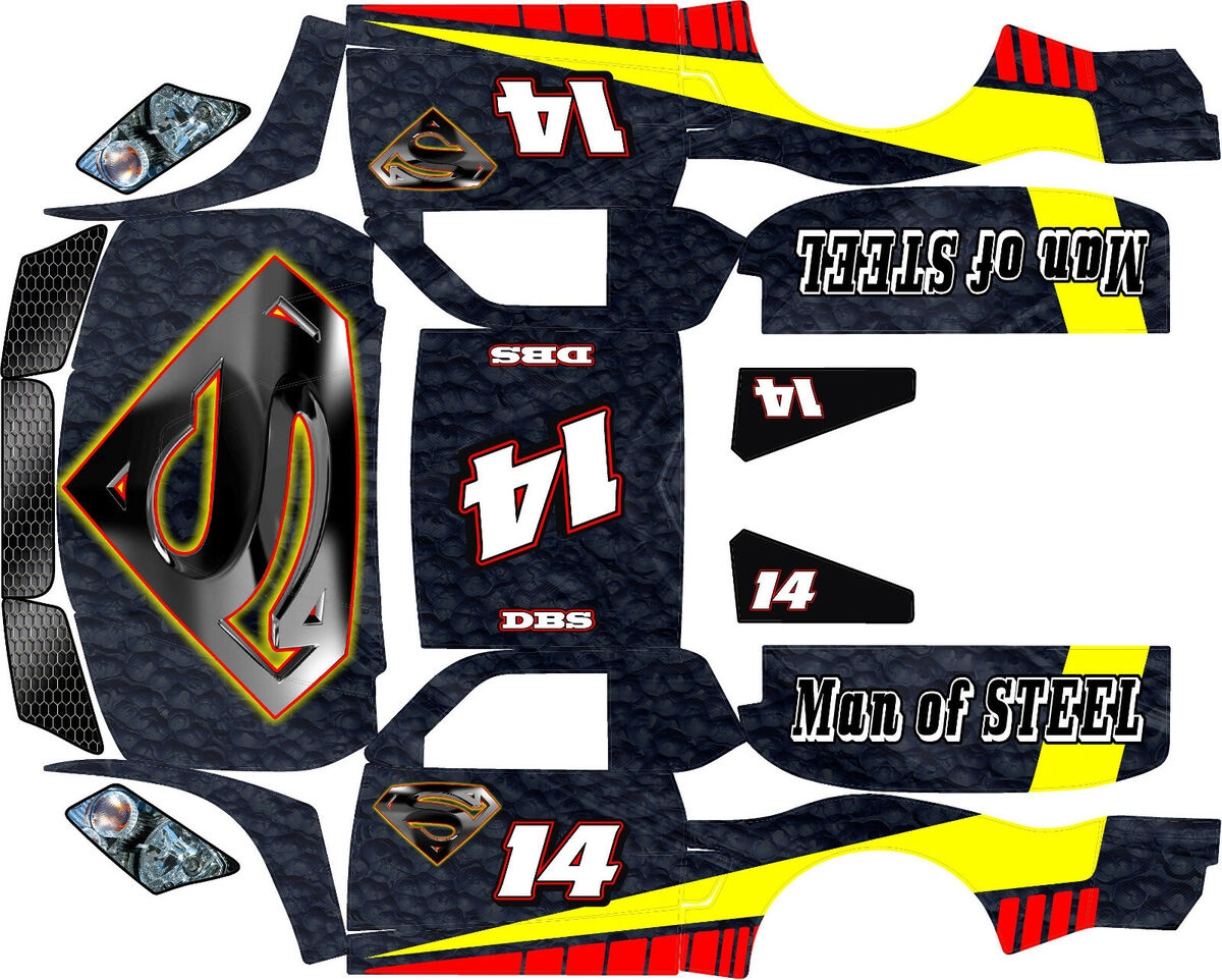 Losi 5ive T Wrap Decals Stickers Trophy Truck SUPERMAN Hpi Baja 5t 5sc Woodster EBay