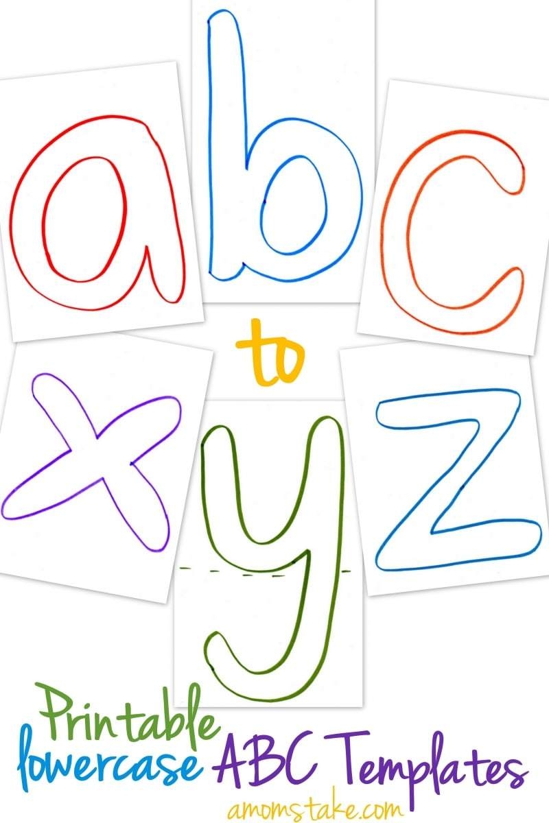 Free Printable Lowercase Alphabet Stencils