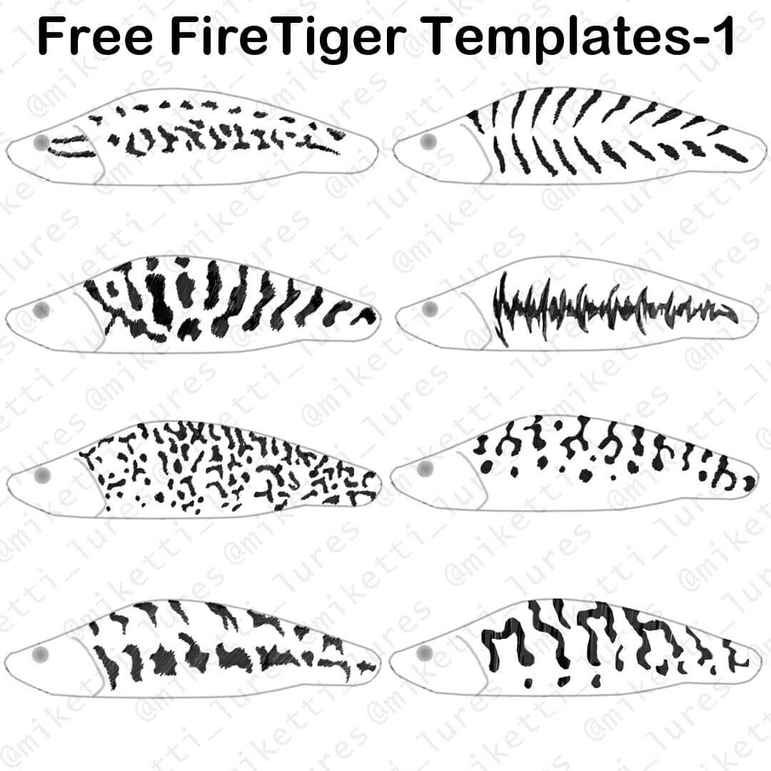 Lure Painting 5 Template Worksheets Library