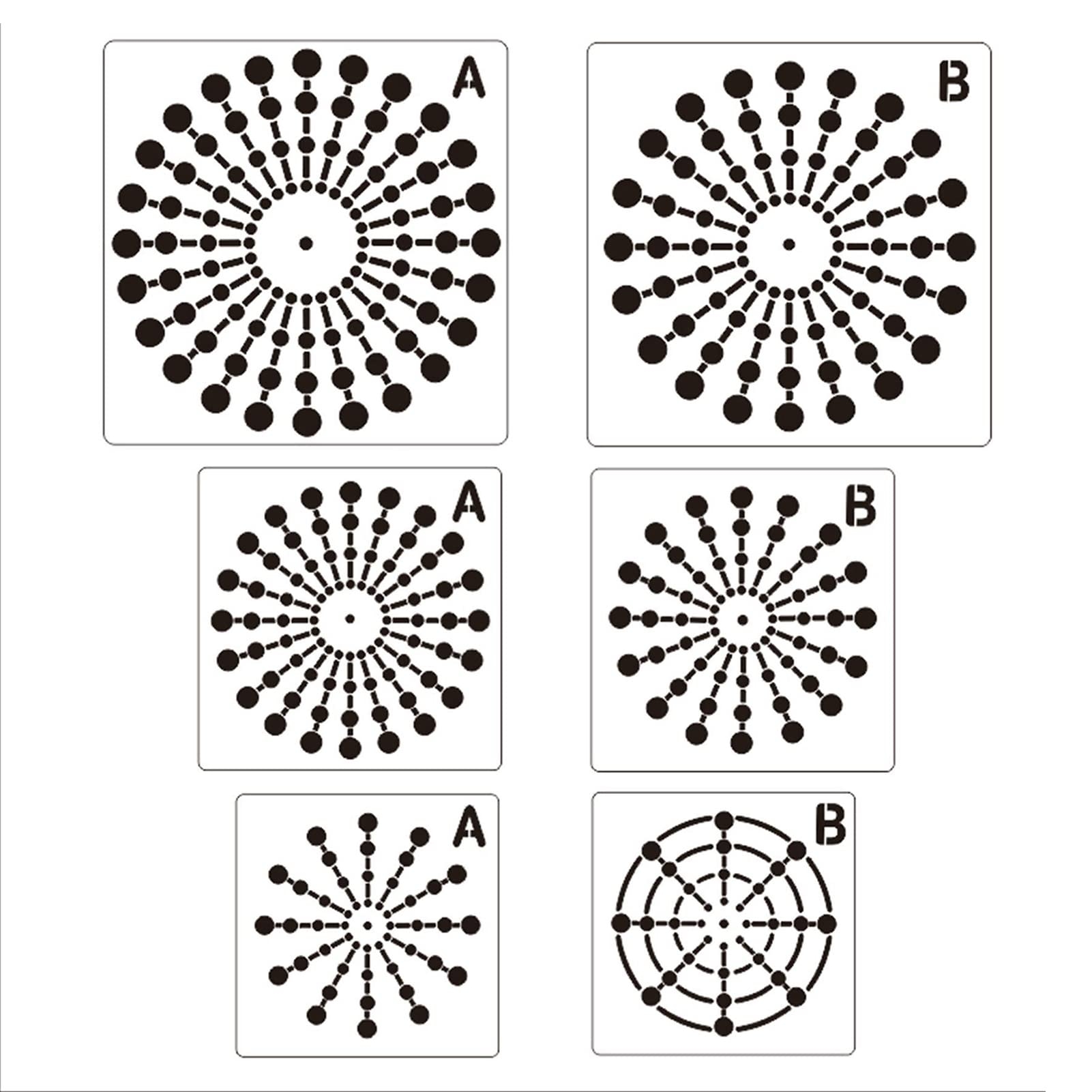 Free Printable Segment Mandala Stencil