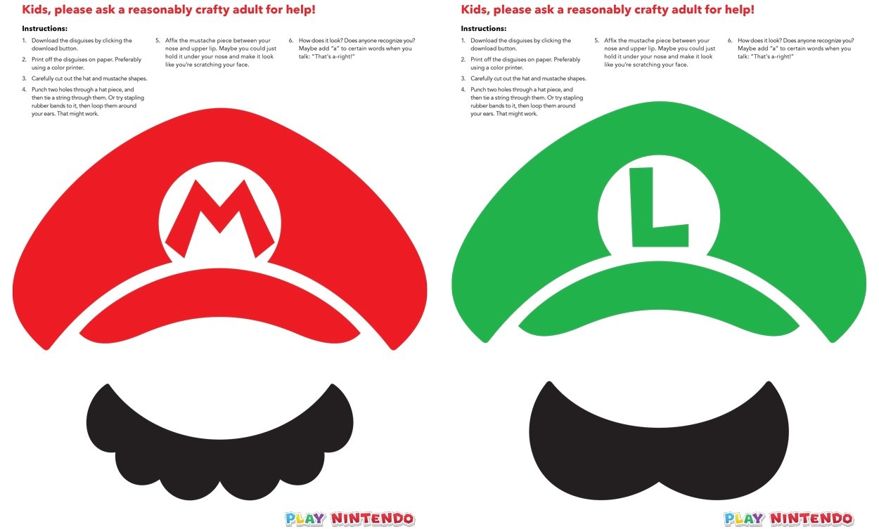 Super Mario Stencils Free Printable