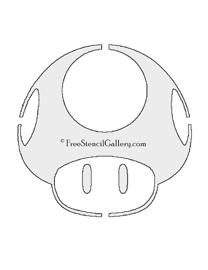 Mario Brothers Mushroom Stencil Free Stencil Gallery