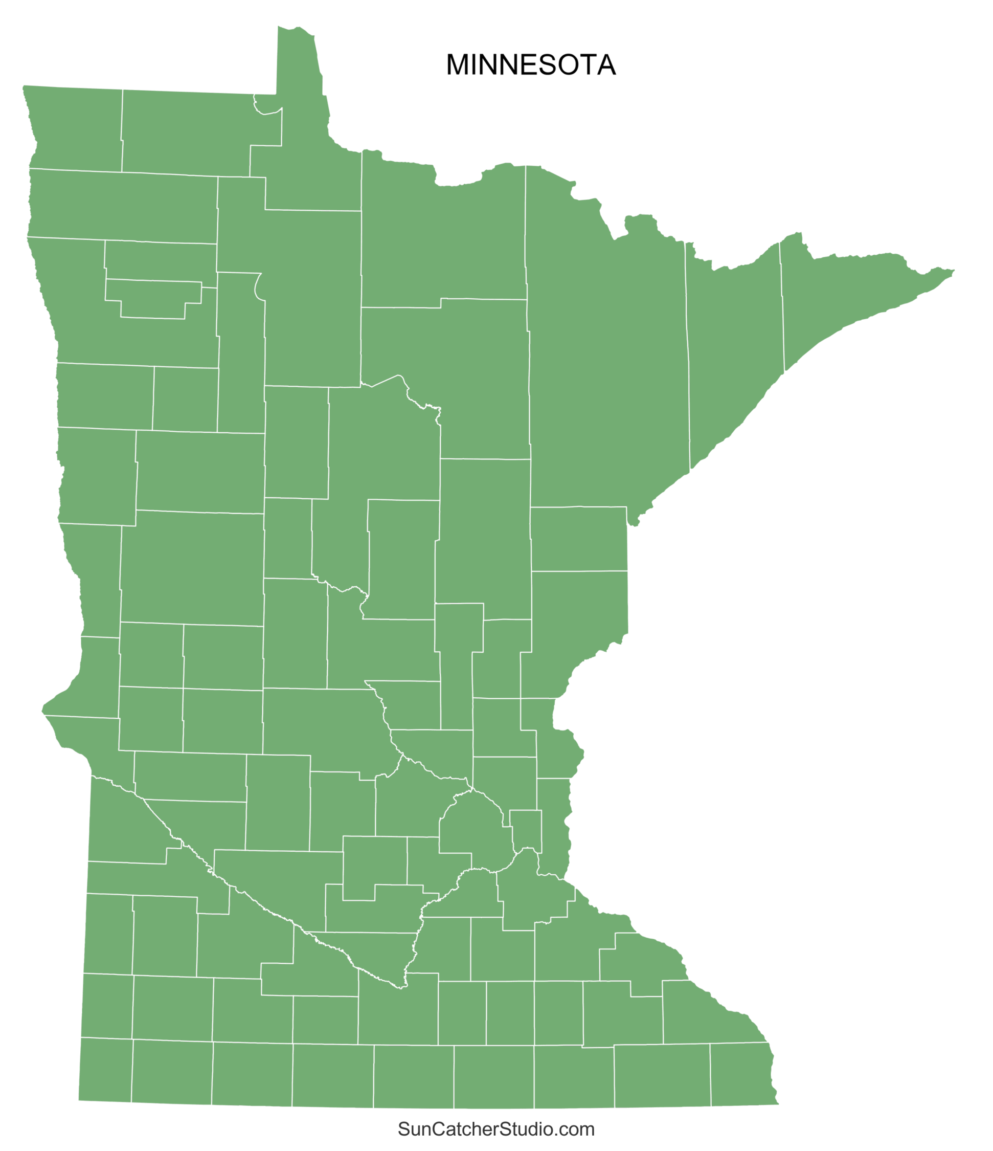Free Printable Minnesota Stencils