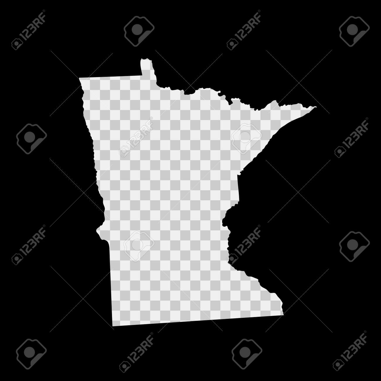 Minnesota US State Stencil Map Laser Cutting Template On Transparent Background Die Cut Vector Shape Silhouette Mockup For Any Purposes Royalty Free SVG Cliparts Vectors And Stock Illustration Image 159757723 