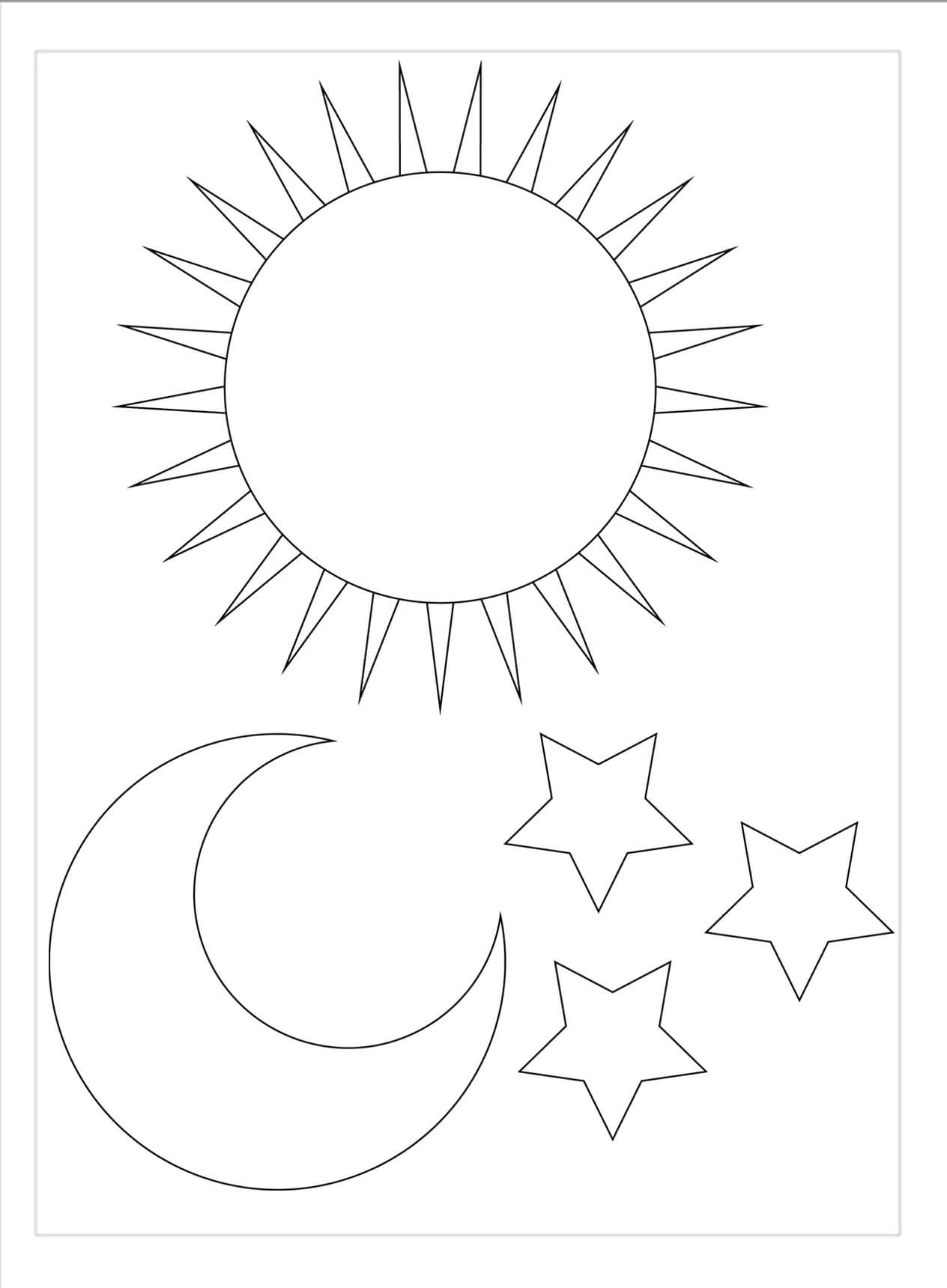 Free Printable Stencils Moon Stars