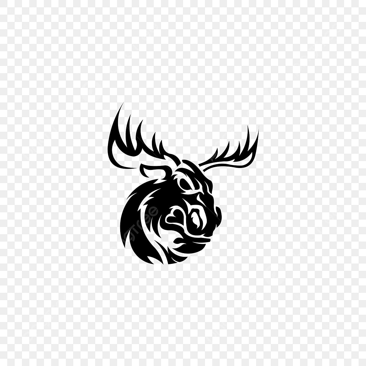 Free Stencils Printable Moose Tribal