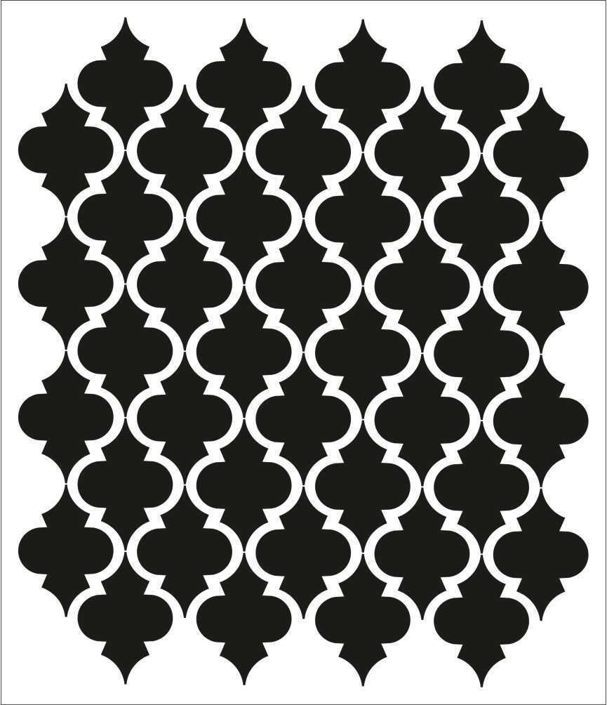 Moroccan Wall Stencil Pattern Classic Home Decor Small Scale For Crafting EBay