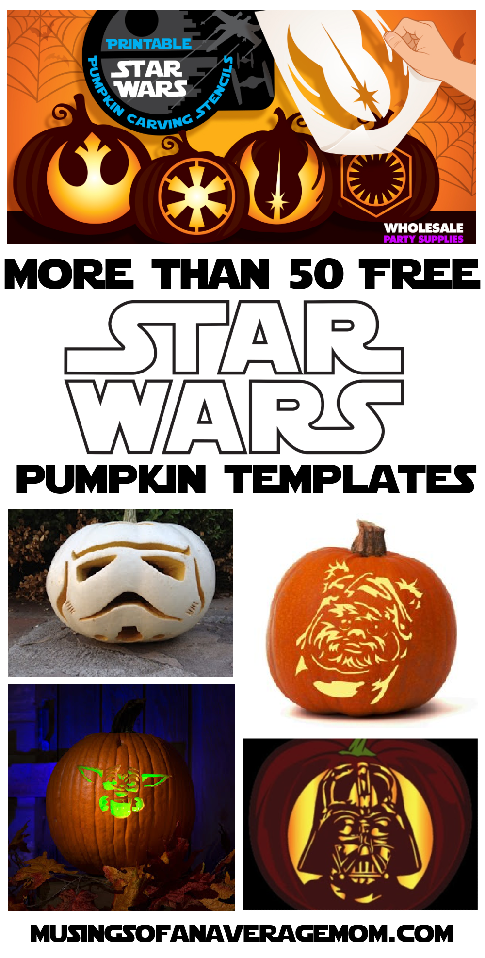 Darth Vader Pumpkin Stencils Free Printable