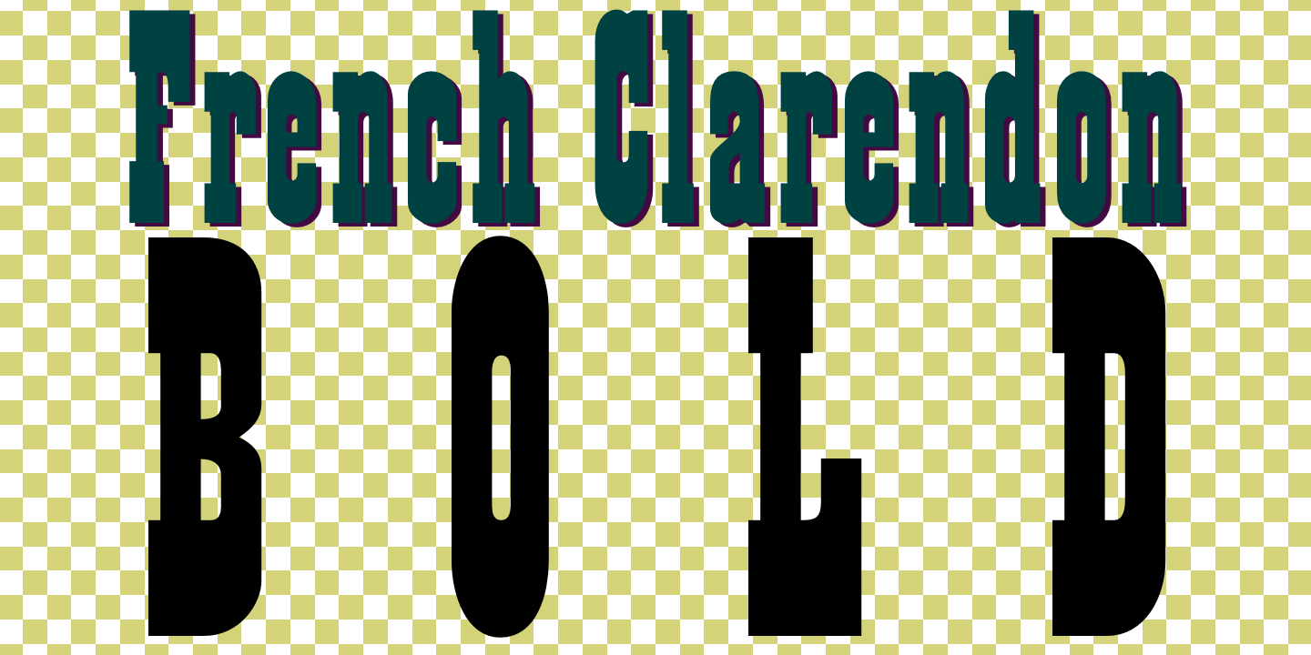 Printable Clarendon Stencil Font Free