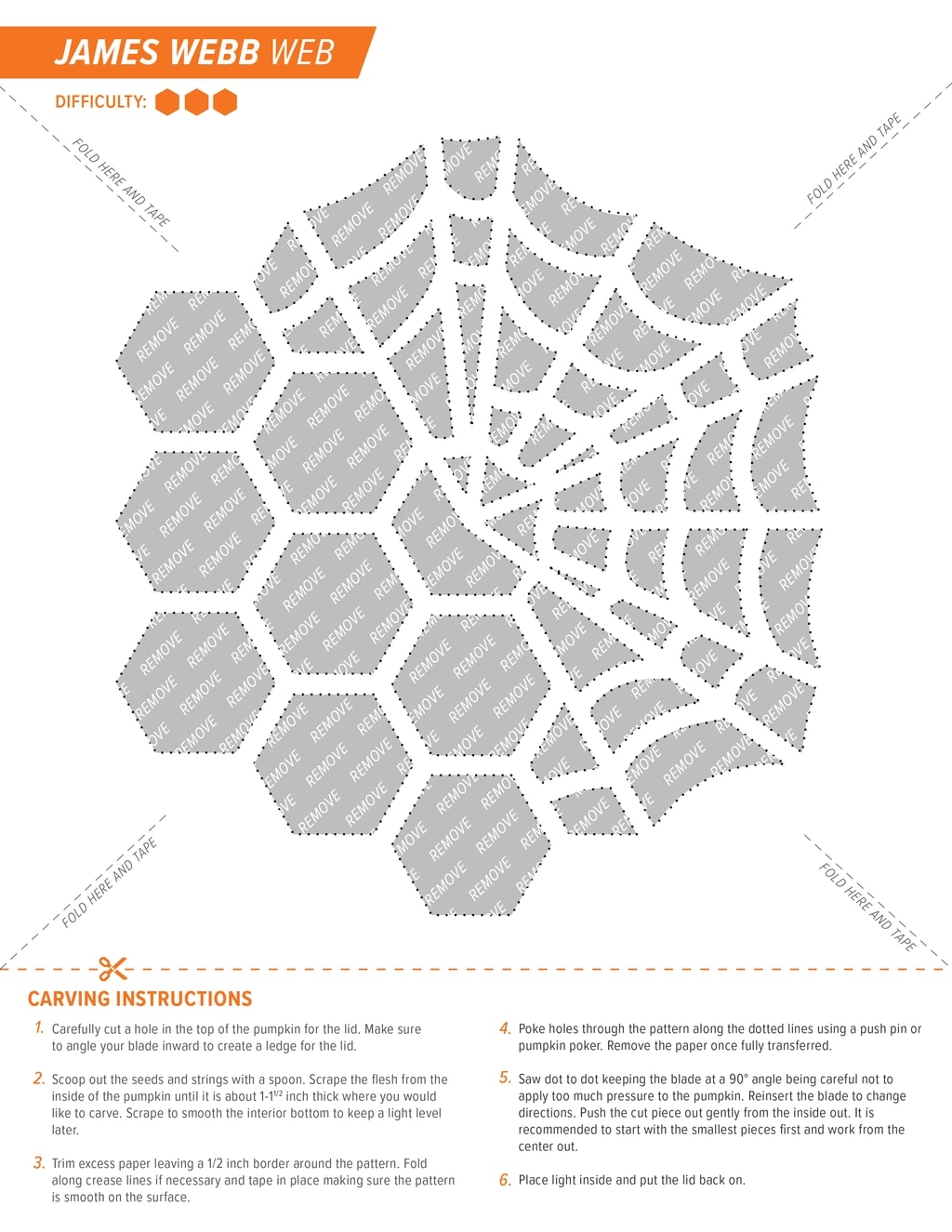 Radiation Pumpkin Stencil Free Printable