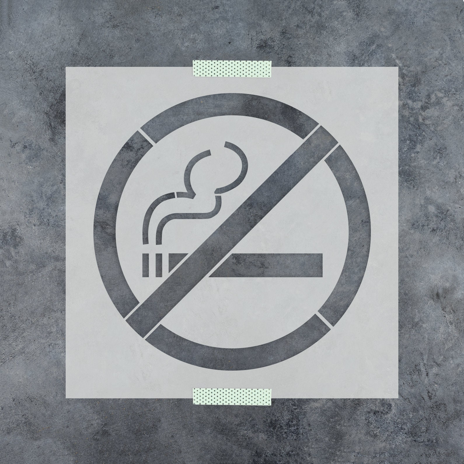 No Smoking Stencil Reusable No Smoking Stencils Stencil No Smoking No Smoking Sign No Smoking No Smoking Art No Smoking Sticker Etsy