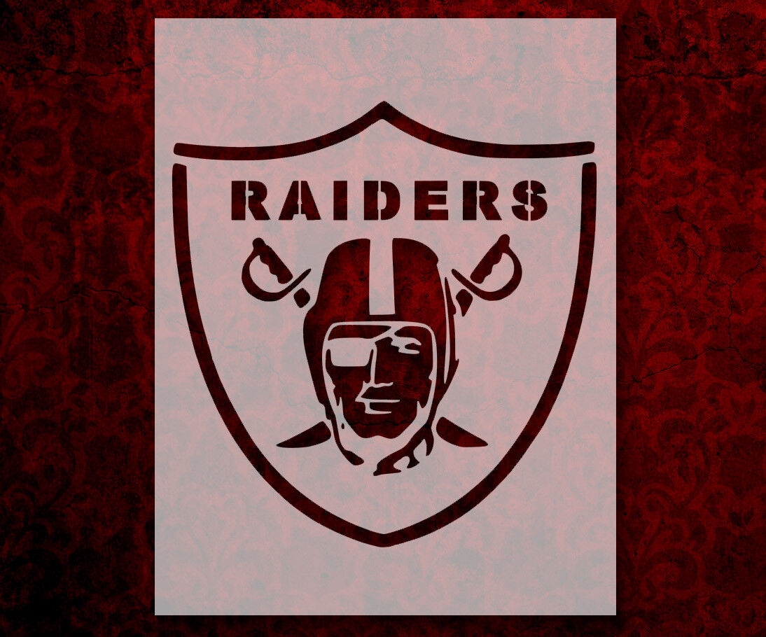 Oakland Raiders Football 8 5 X 11 Custom Stencil FAST FREE SHIPPING 133 EBay