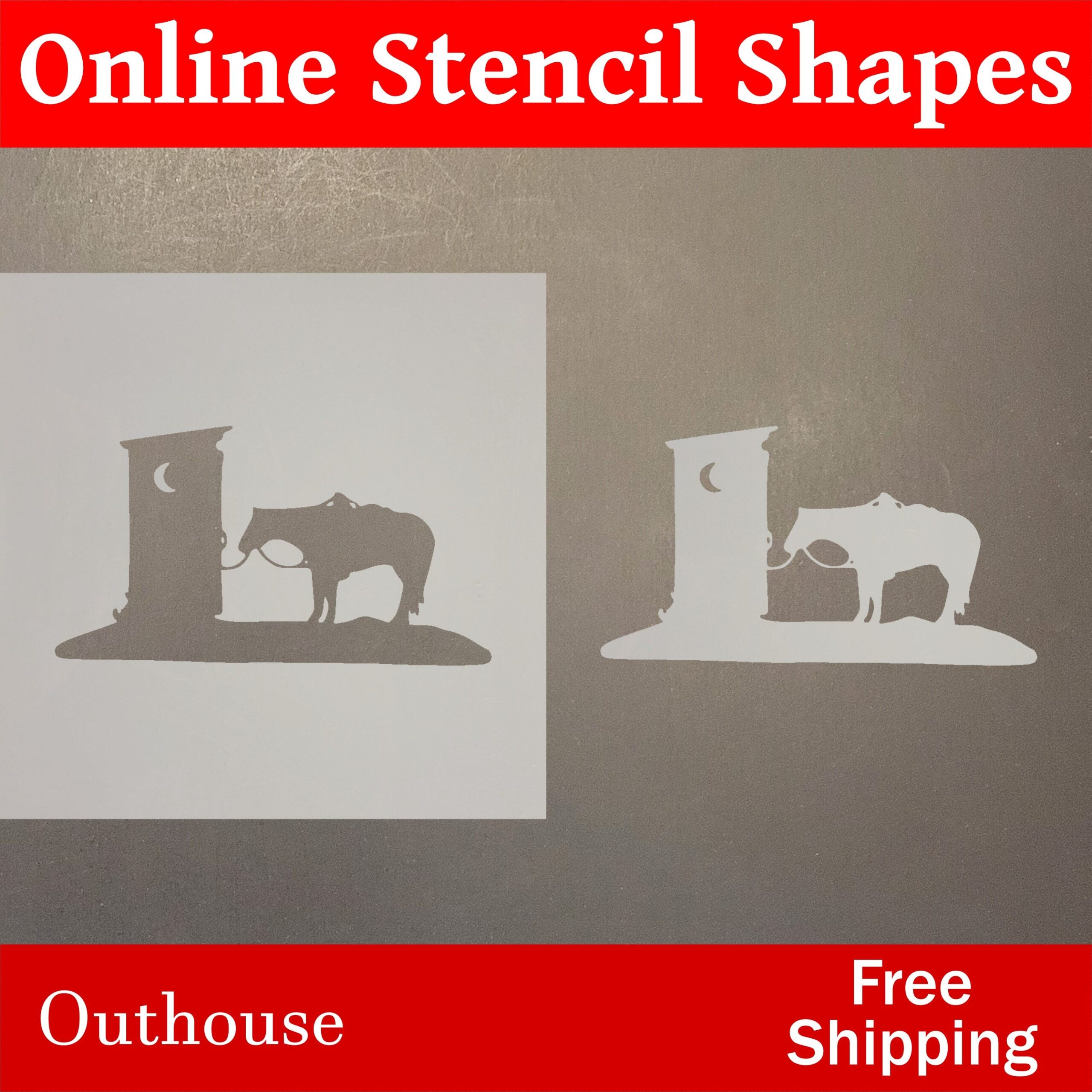 Outhouse Stencils Etsy