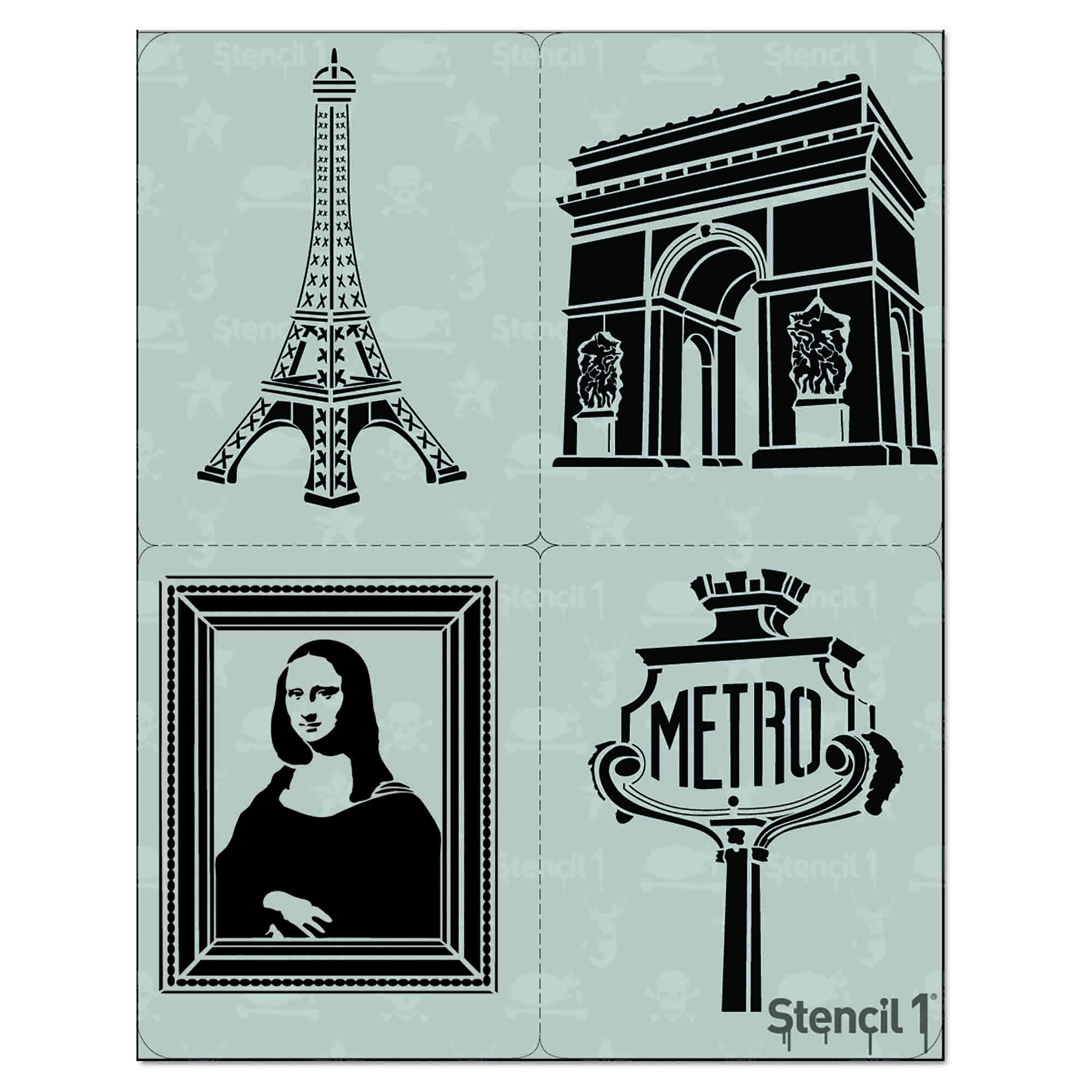 Free Printable Paris Stencils
