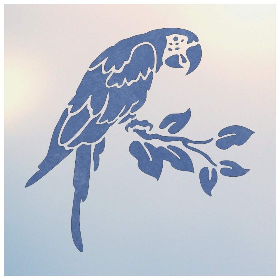 Parrot Bird Stencil Template The Artful Stencil
