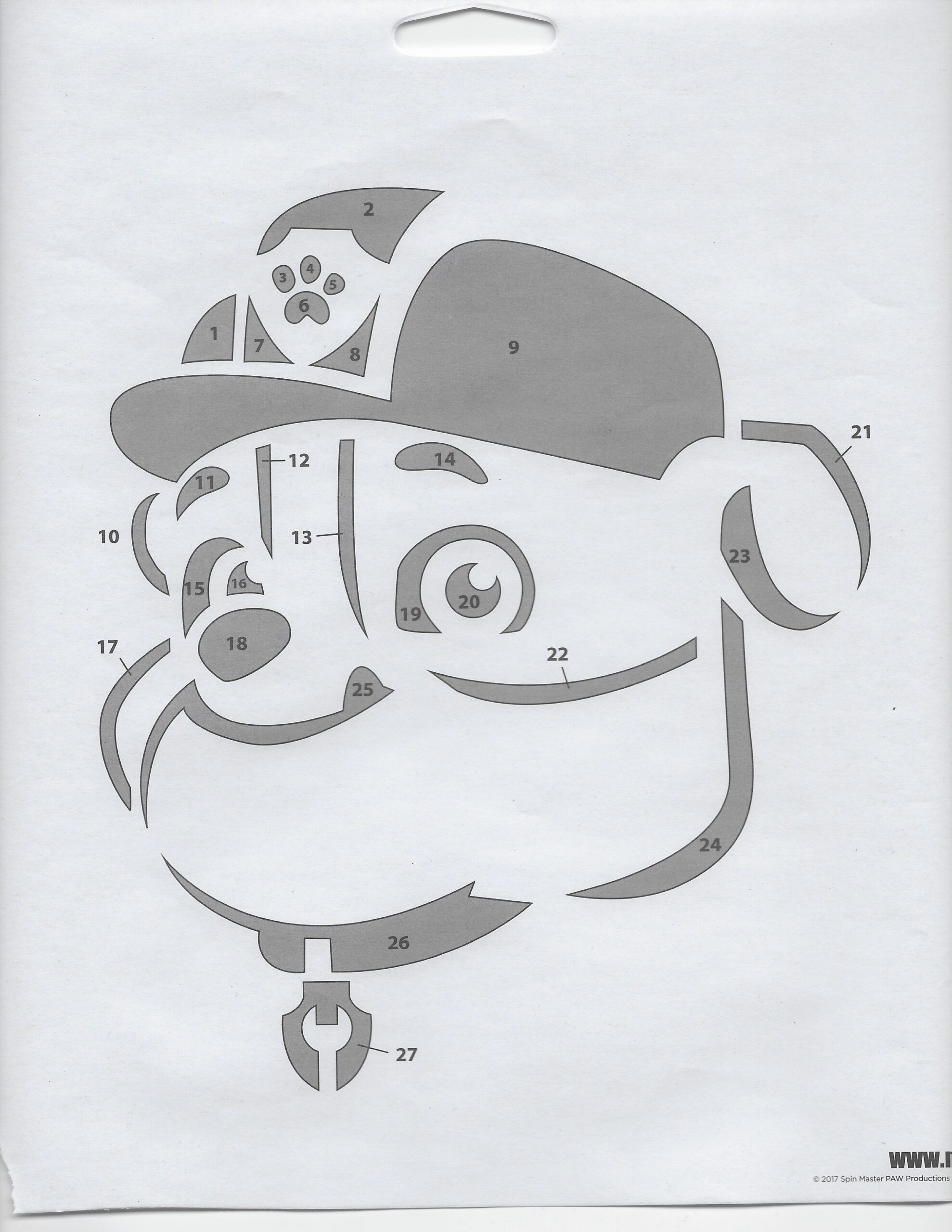 Paw Patrol Rubble Halloween Pumpkin Craving Patterns