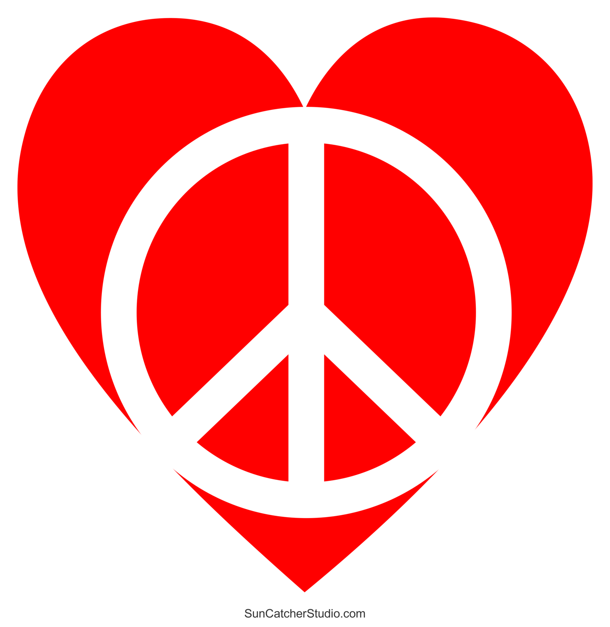 Peace Sign Stencil Free Printable