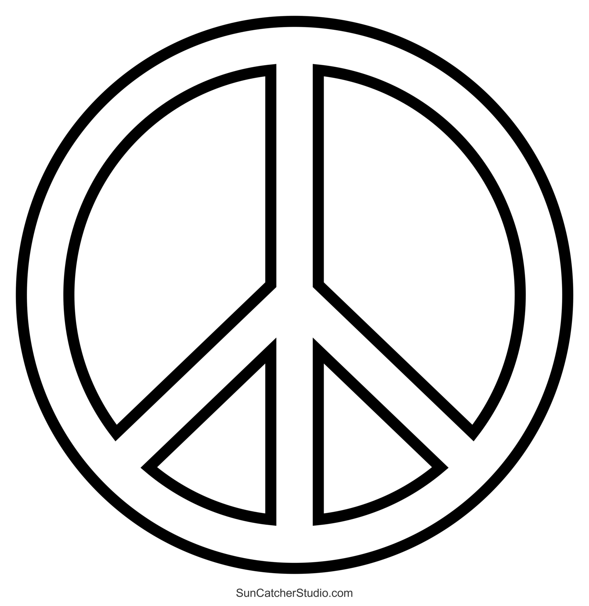Peace Sign Love And Peace Symbol Clipart Templates Free Printables Monograms Design Tools Patterns DIY Projects