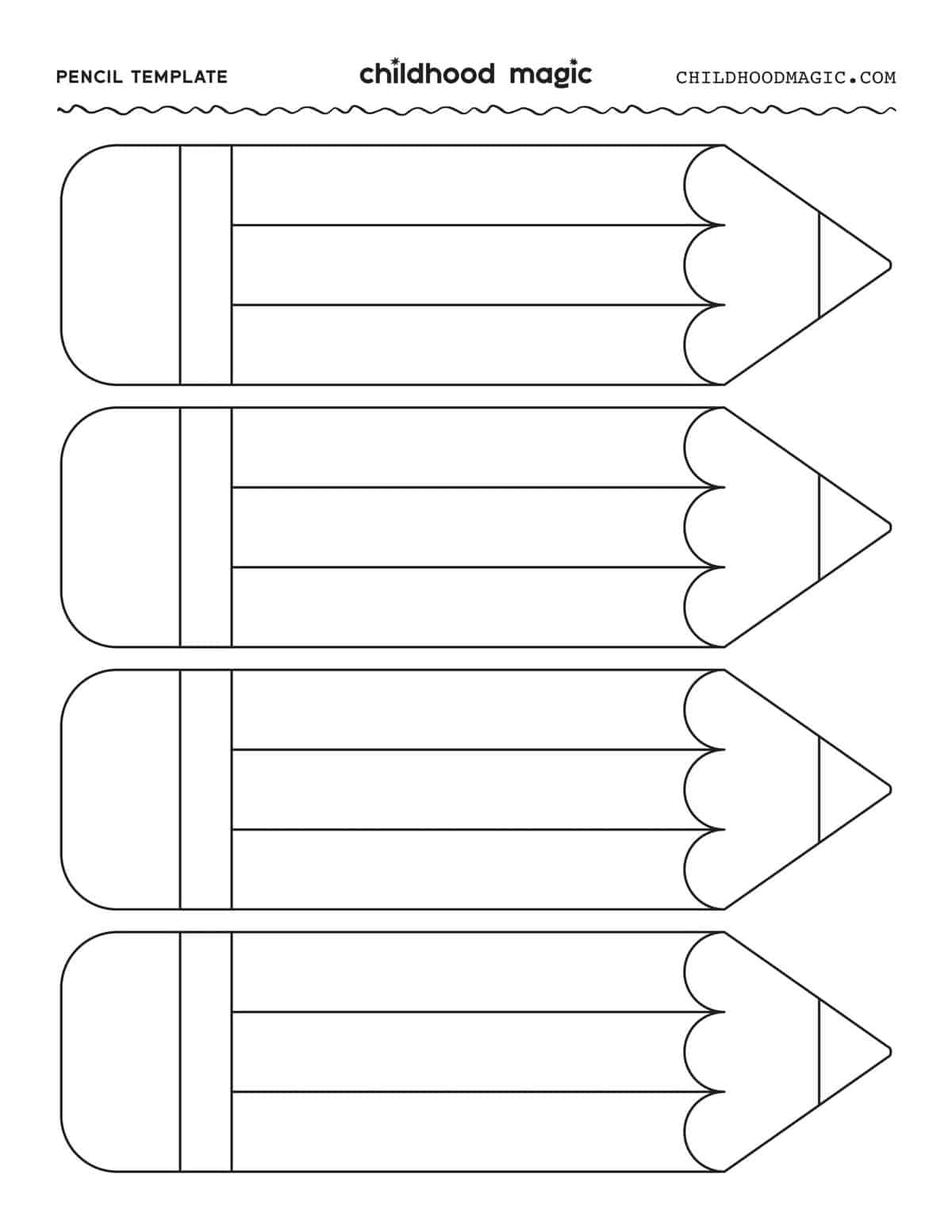 Free Printable Pencil Stencils