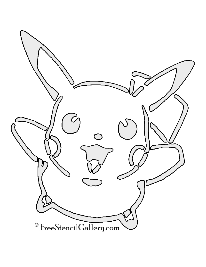 Free Printable Pikachu Pumpkin Stencil