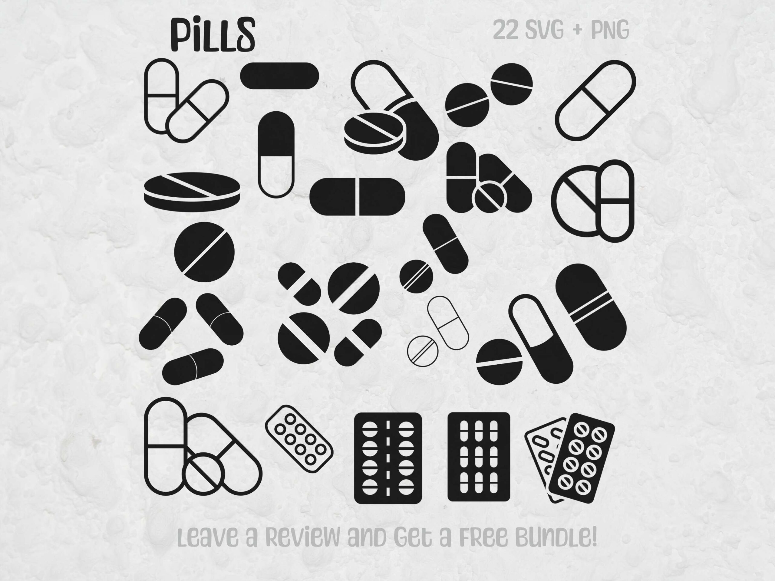 Pill Stencil Etsy