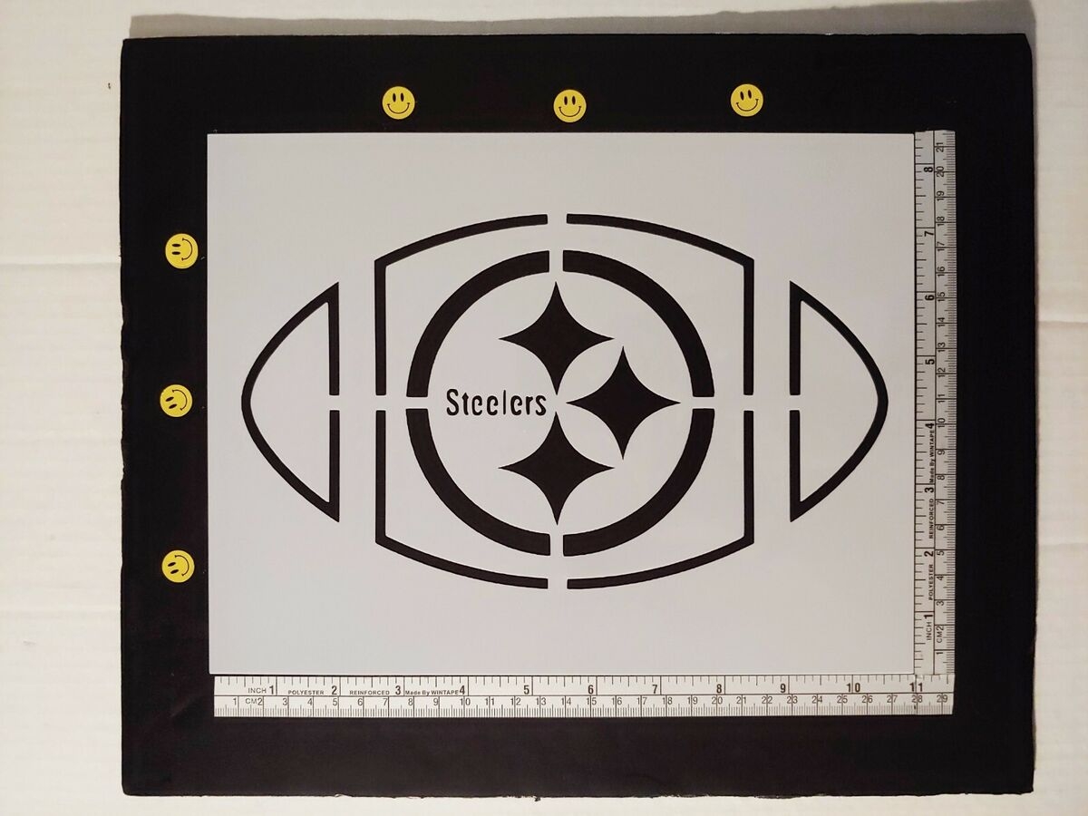 Pittsburgh Steelers Football 11 X 8 5 Custom Stencil FAST FREE SHIPPING EBay