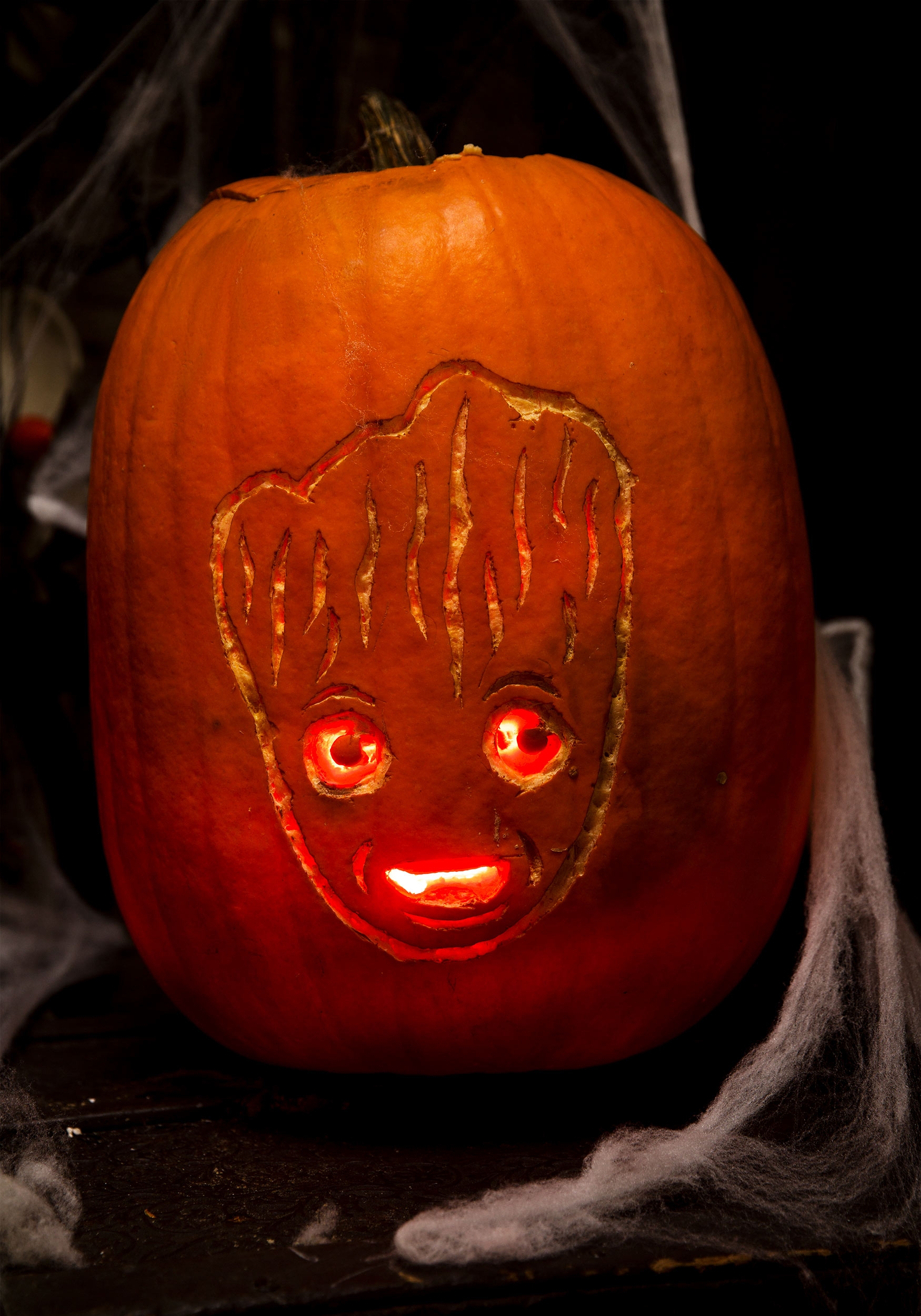 Free Printable Groot Pumpkin Stencil