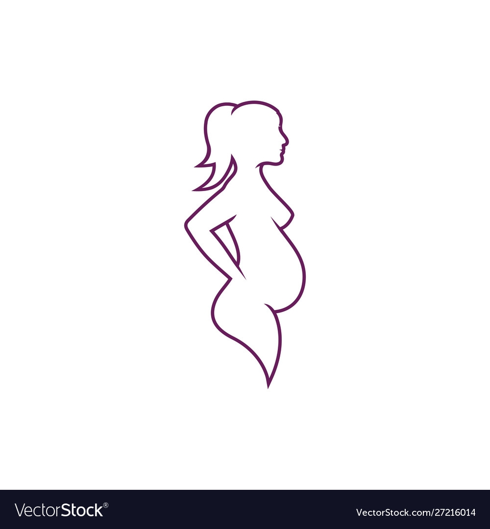Pregnant Template Icon Royalty Free Vector Image