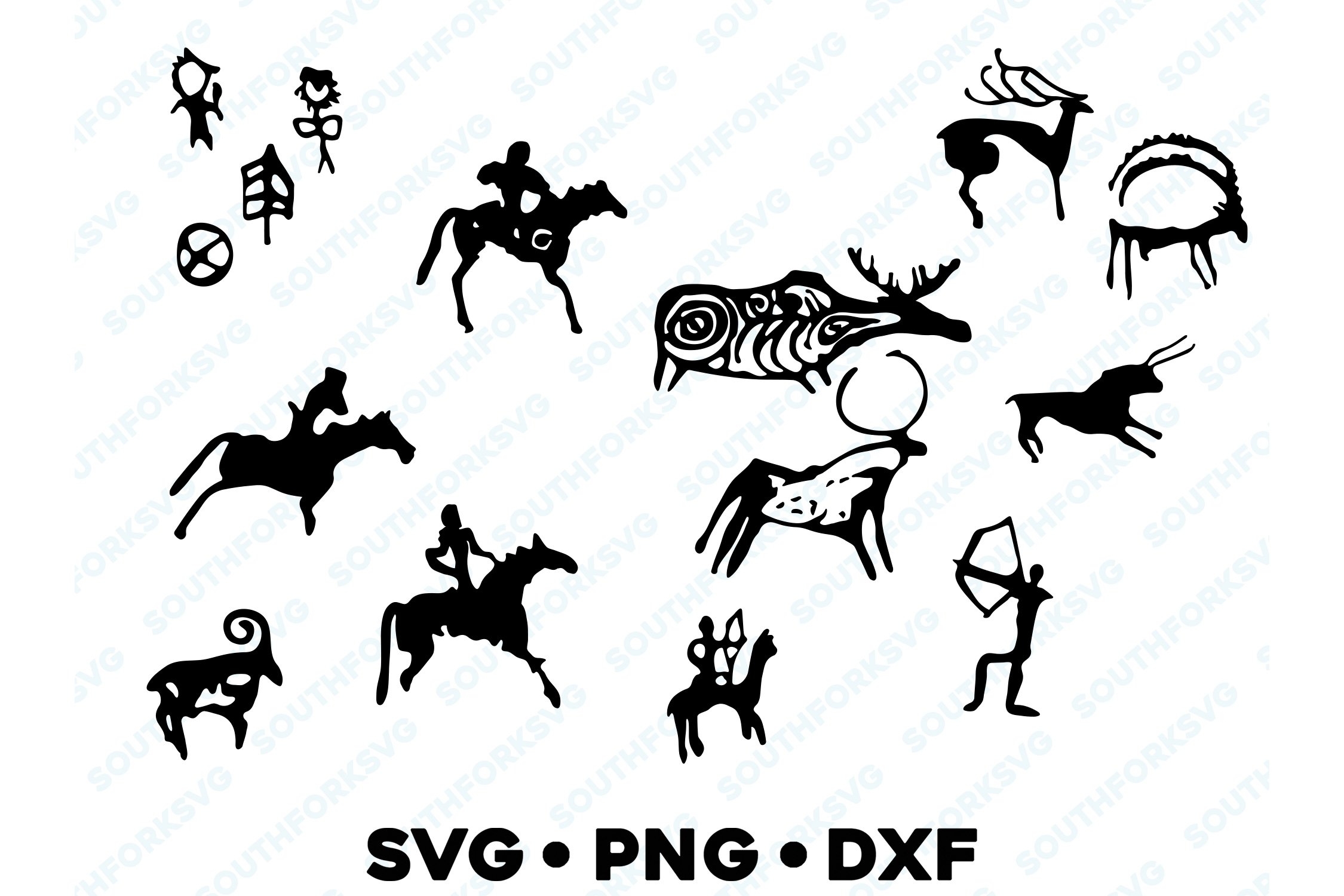 Free Printable Templates Stencils Cave Painting