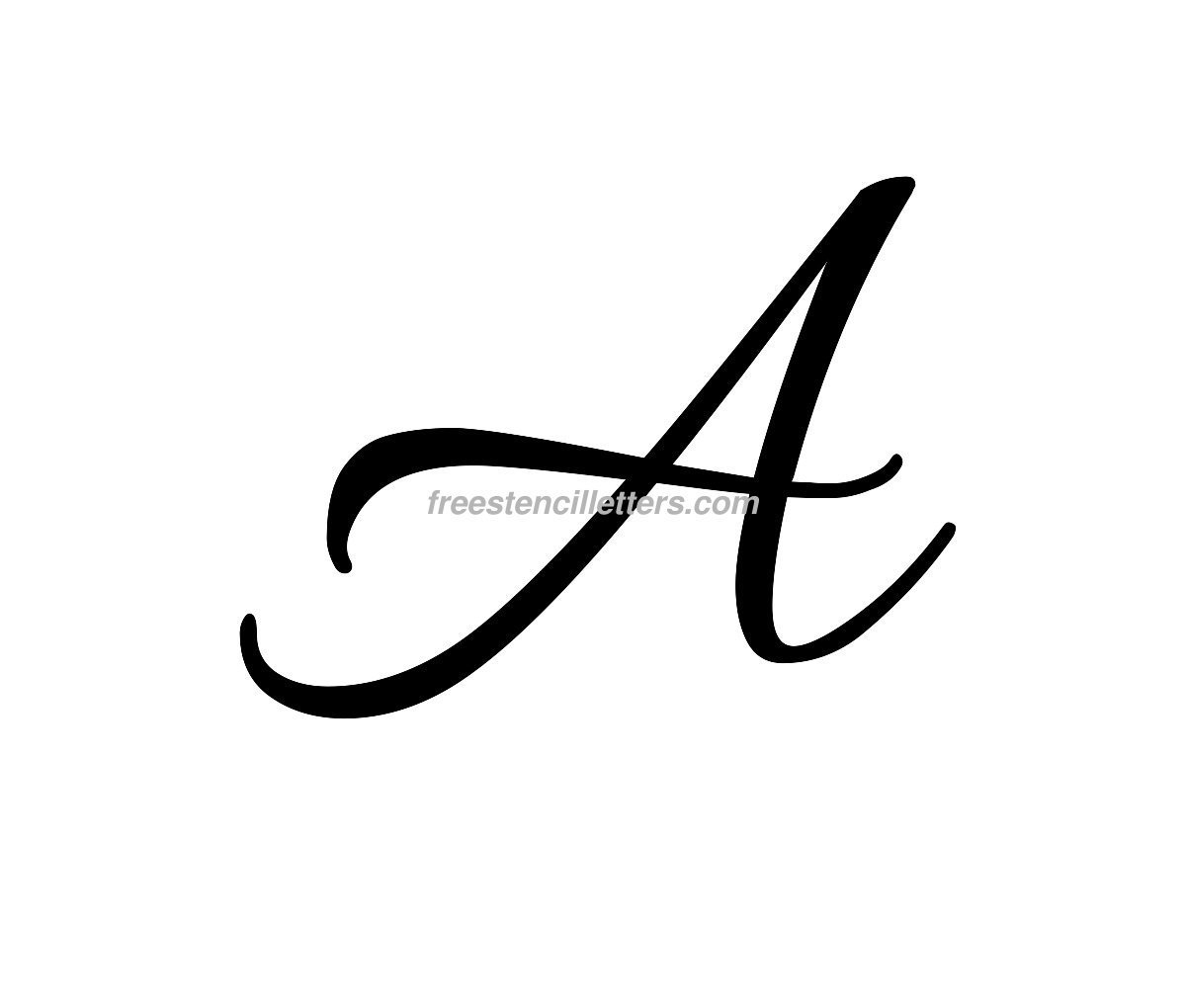 Free Printable Stencil Cursive Letters