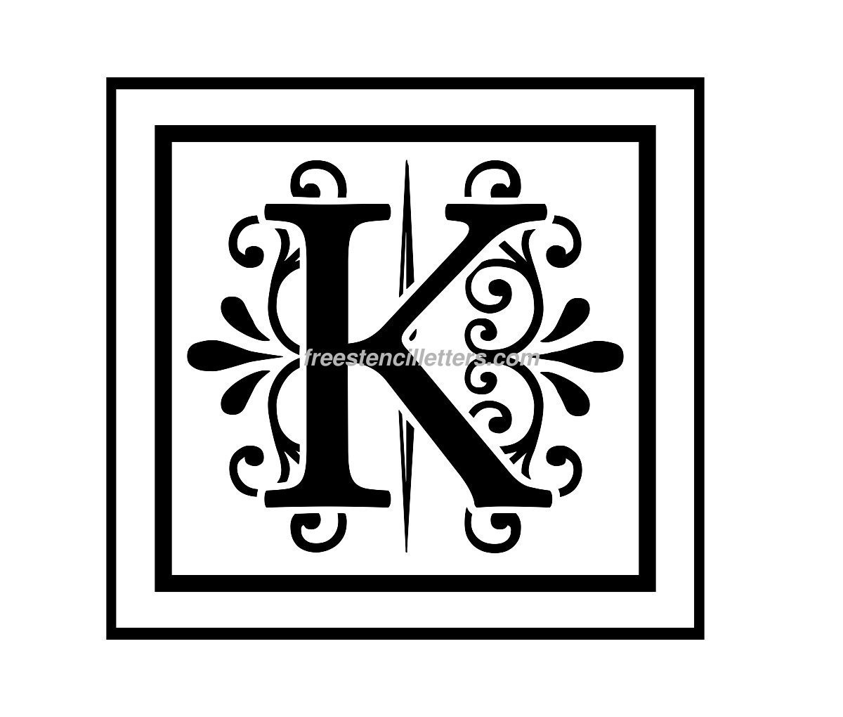 12 Inch Printable Letter Stencils Free