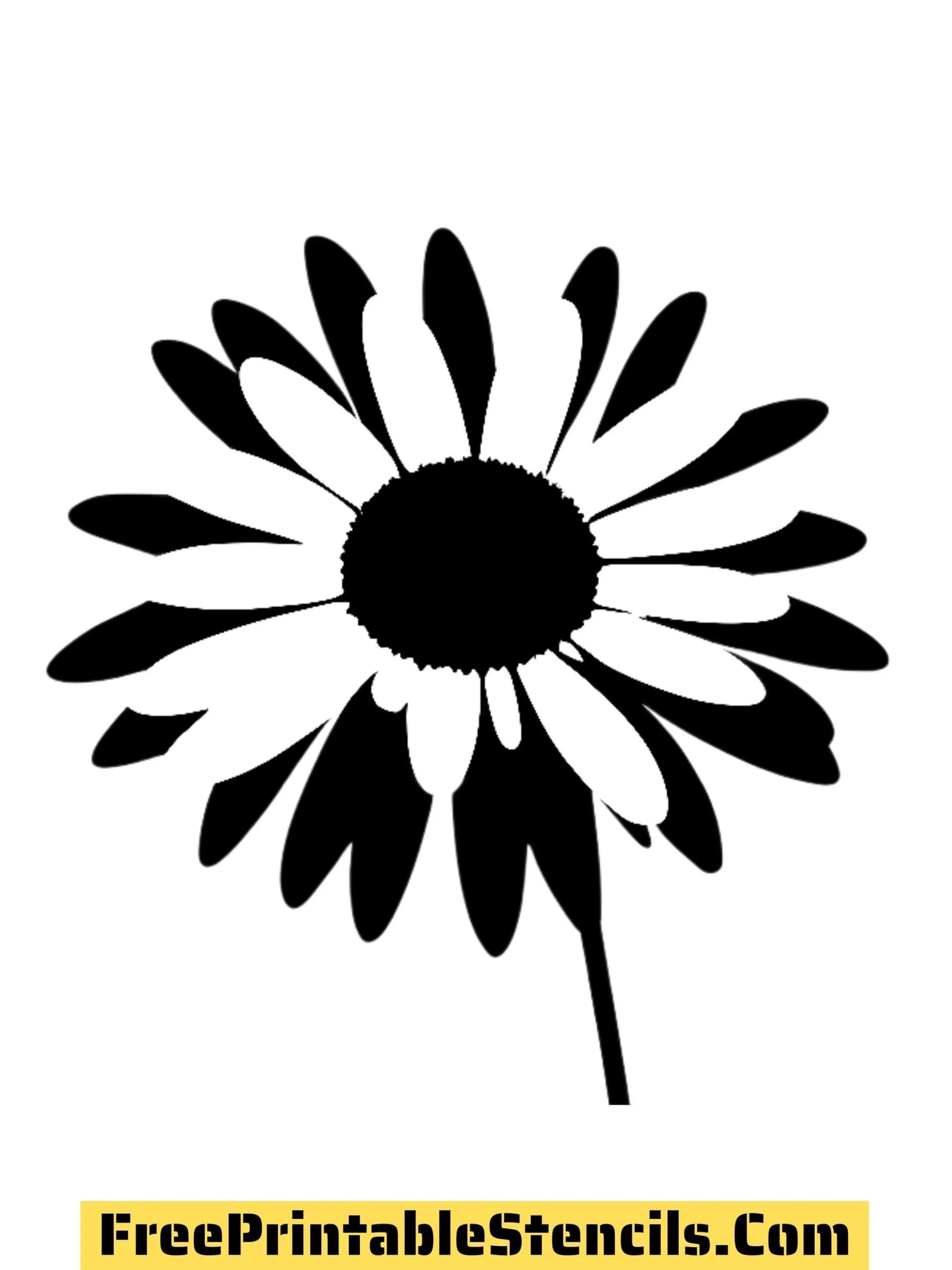 Free Printable Daisy Stencils