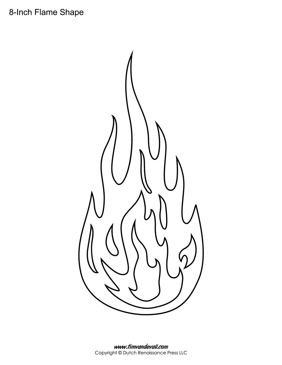 Fire Stencil Printable Free