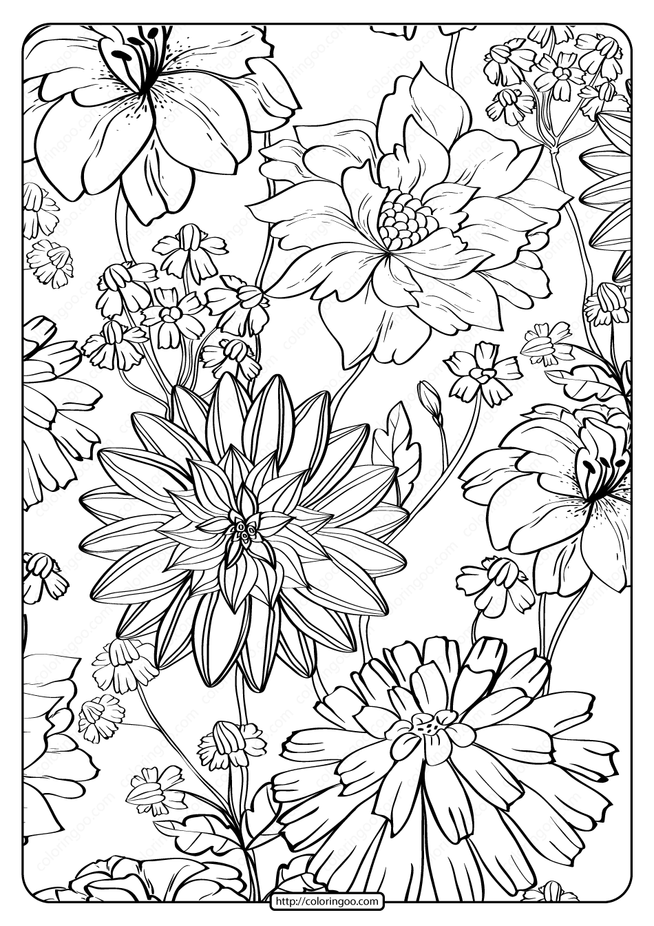 Printable Flower Pattern Printable Party Favors