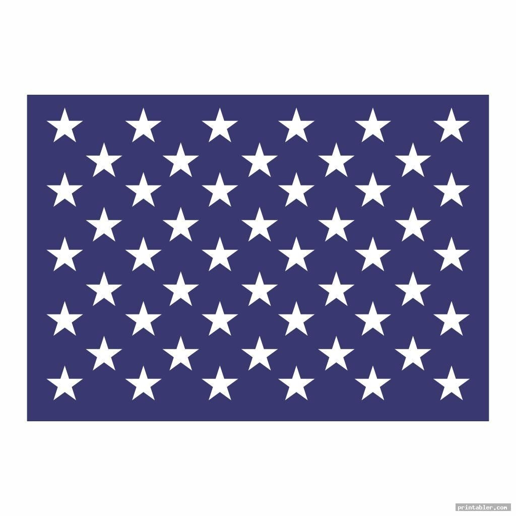 Free Printable American Flag Star Stencil