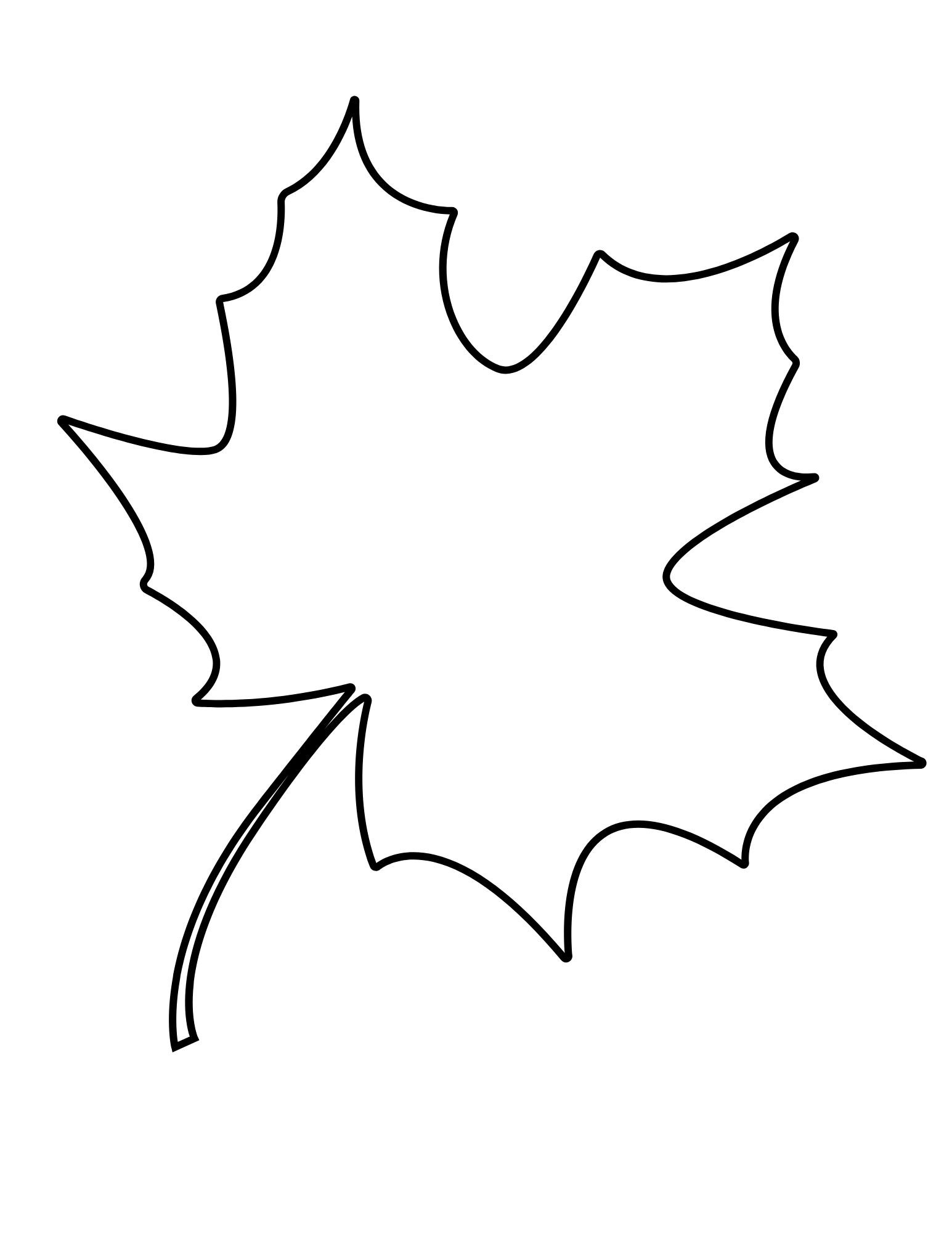 Free Printable Leaf Stencil