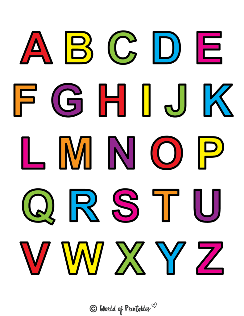 Free Printable Simple Alphabet Stencils