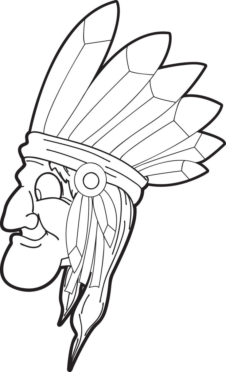 Printable Native American Coloring Page For Kids