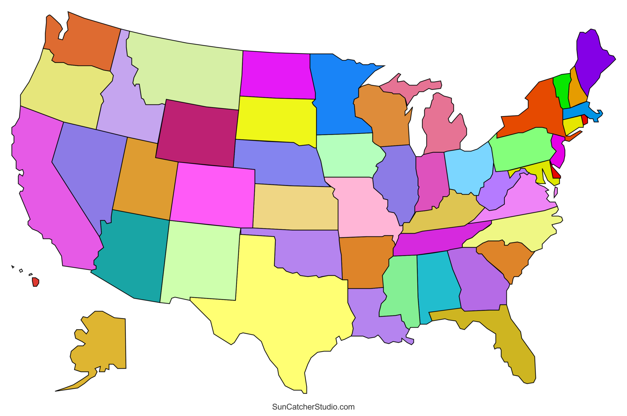United States Stencils Free Printable