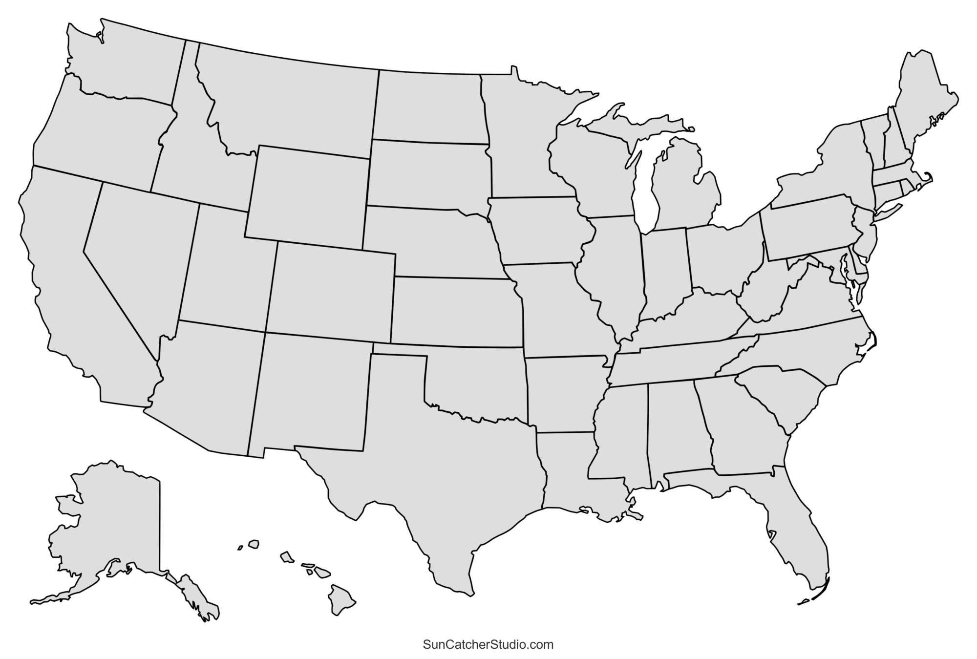 Free Printable State Stencils