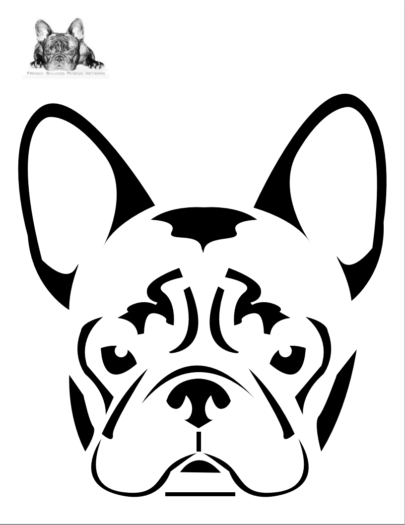 Printable Boston Terrier Pumpkin Stencil Free