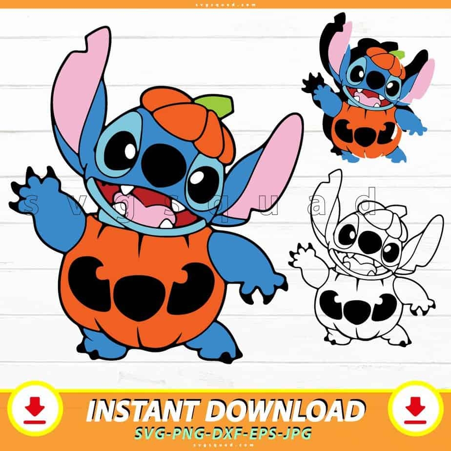 Pumpkin Stitch SVG Stitch Halloween Png Svg Clipart Cricut File