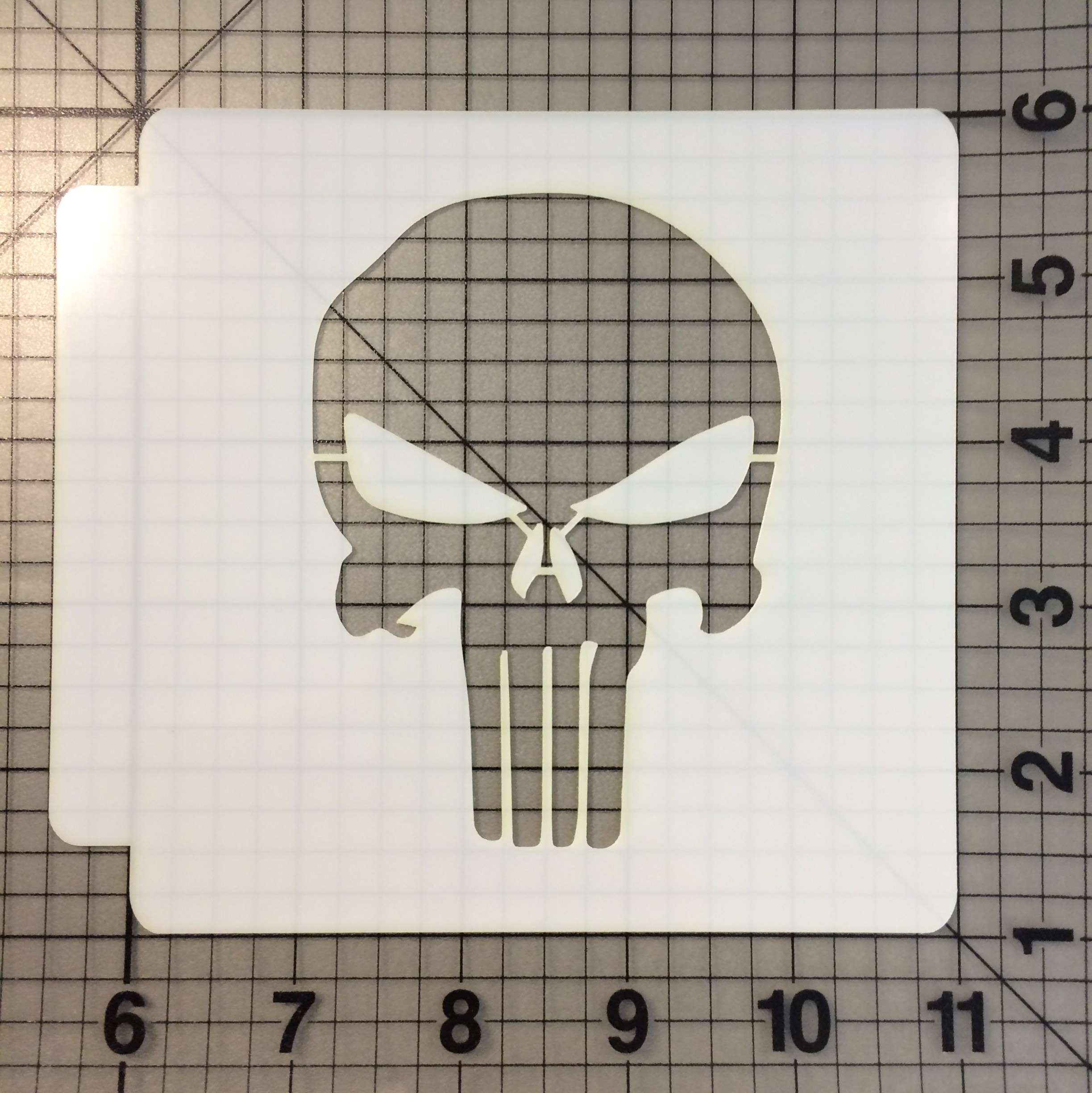 Punisher Skull 100 Stencil JB Cookie Cutters