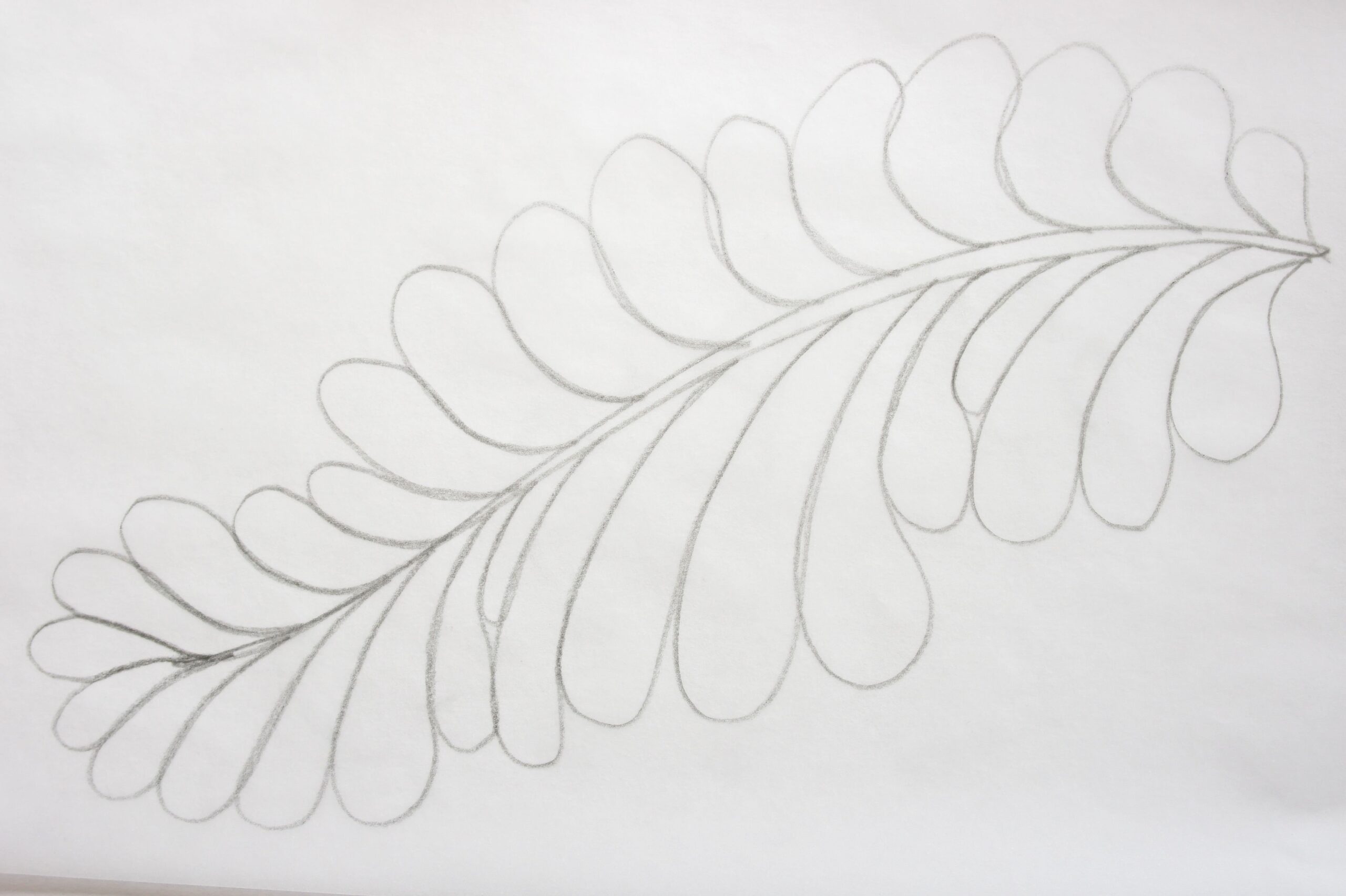 Free Printable Feather Quilting Stencils