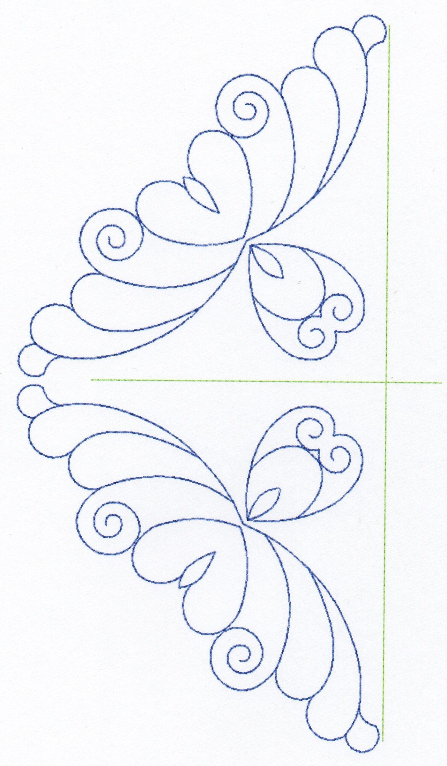 Free Printable Continuous Line Quilting Stencils