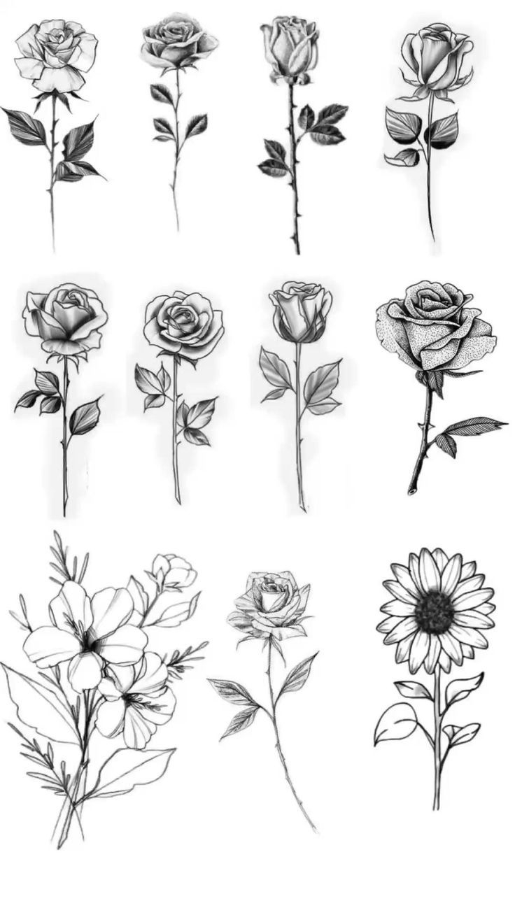 Random Rose Tattoos For Men Small Rose Tattoo Single Rose Tattoos