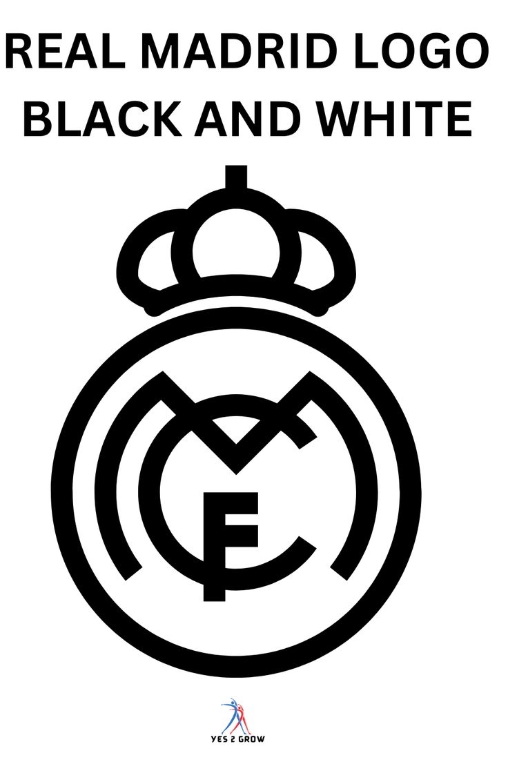 Real Madrid Logo Black And White Yes2Grow