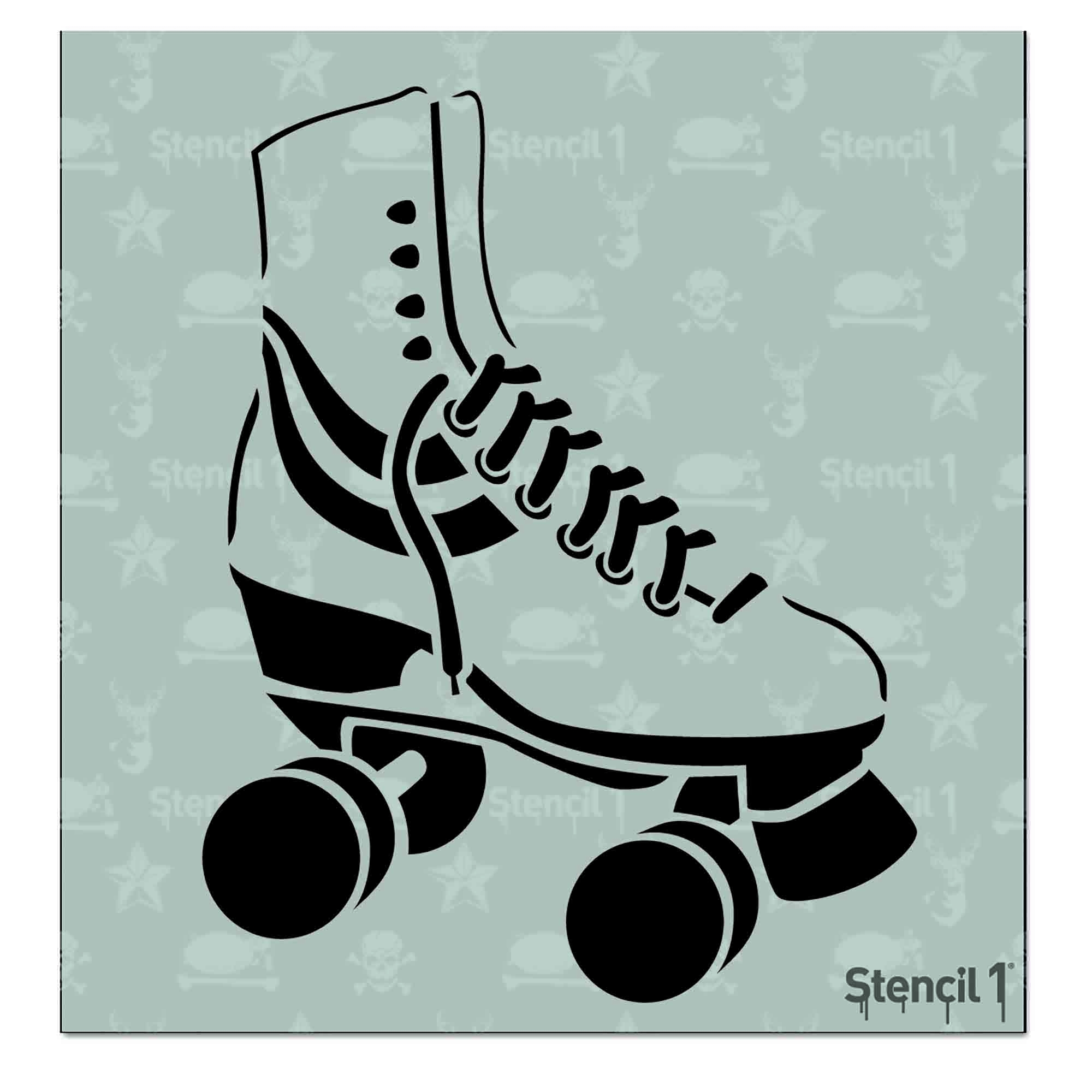 Roller Skate Stencil Small 5 75 x6 Stencil 1