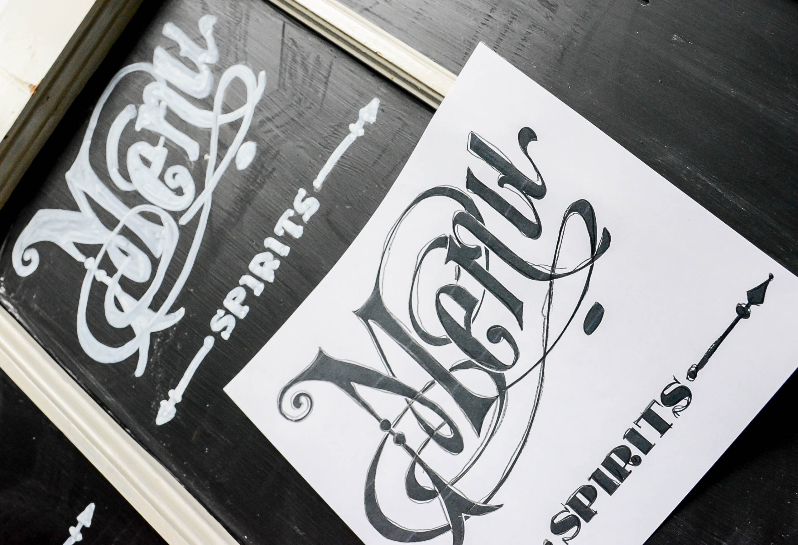 Ruff Draft DIY Chalkboard Stencil For Your Bar Anders Ruff Custom Designs LLC